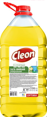 CLEON Засіб мийний для посуду OPTIMA Лимон 5л